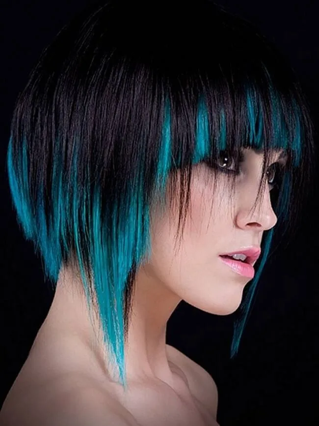 funky hair color ideas for short hair