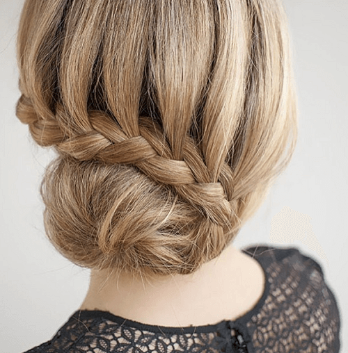 hairstyles bun for long hair