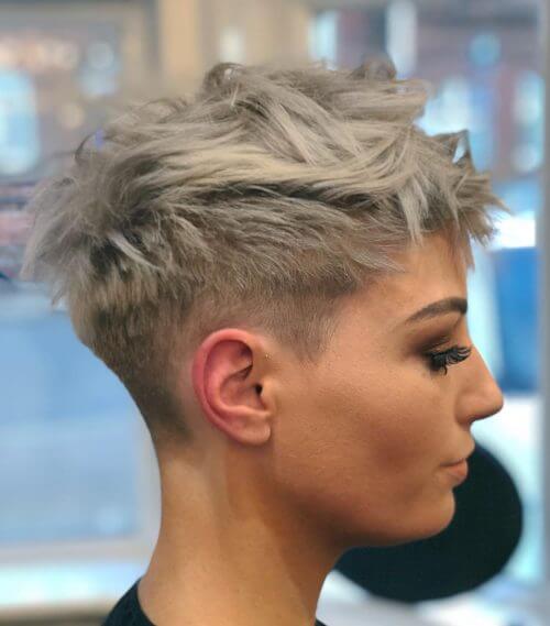 short hairstyles for thick grey hair