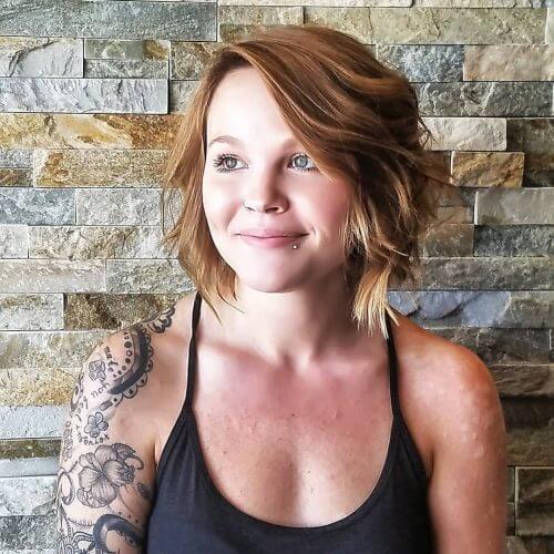 short hairstyles for thick hair and oval face